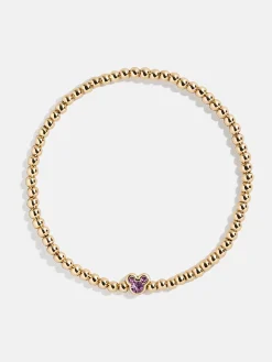 Disney Mickey Mouse Birthstone Pisa Bracelet - Light Amethyst