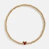 Disney Mickey Mouse Birthstone Pisa Bracelet - Garnet