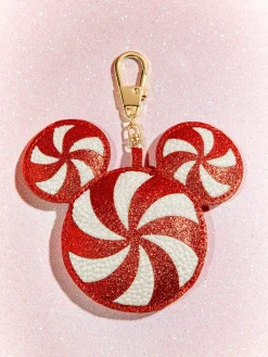 Disney Mickey Mouse Candy Cane Puff Bag Charm - Disney Candy Cane Bag Puff Bag Charm