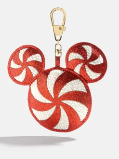 Disney Mickey Mouse Candy Cane Puff Bag Charm - Disney Candy Cane Bag Puff Bag Charm