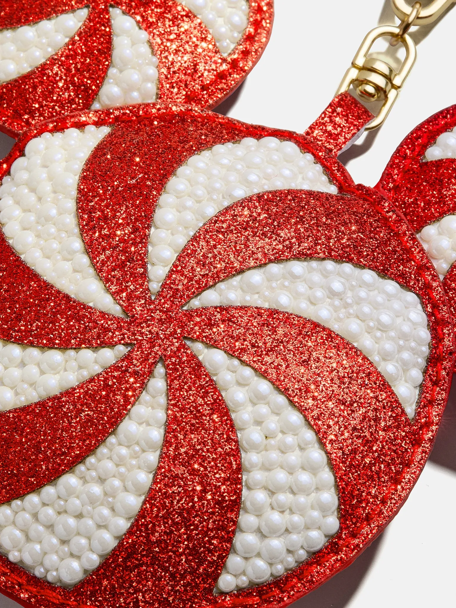 Disney Mickey Mouse Candy Cane Puff Bag Charm - Disney Candy Cane Bag Puff Bag Charm