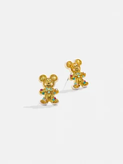 Disney Mickey Mouse Cookie Cutter Earrings - Gingerbread Man Delicate Stud Earrings