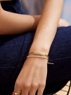 Disney Mickey Mouse Custom Cord Bracelet - Gold