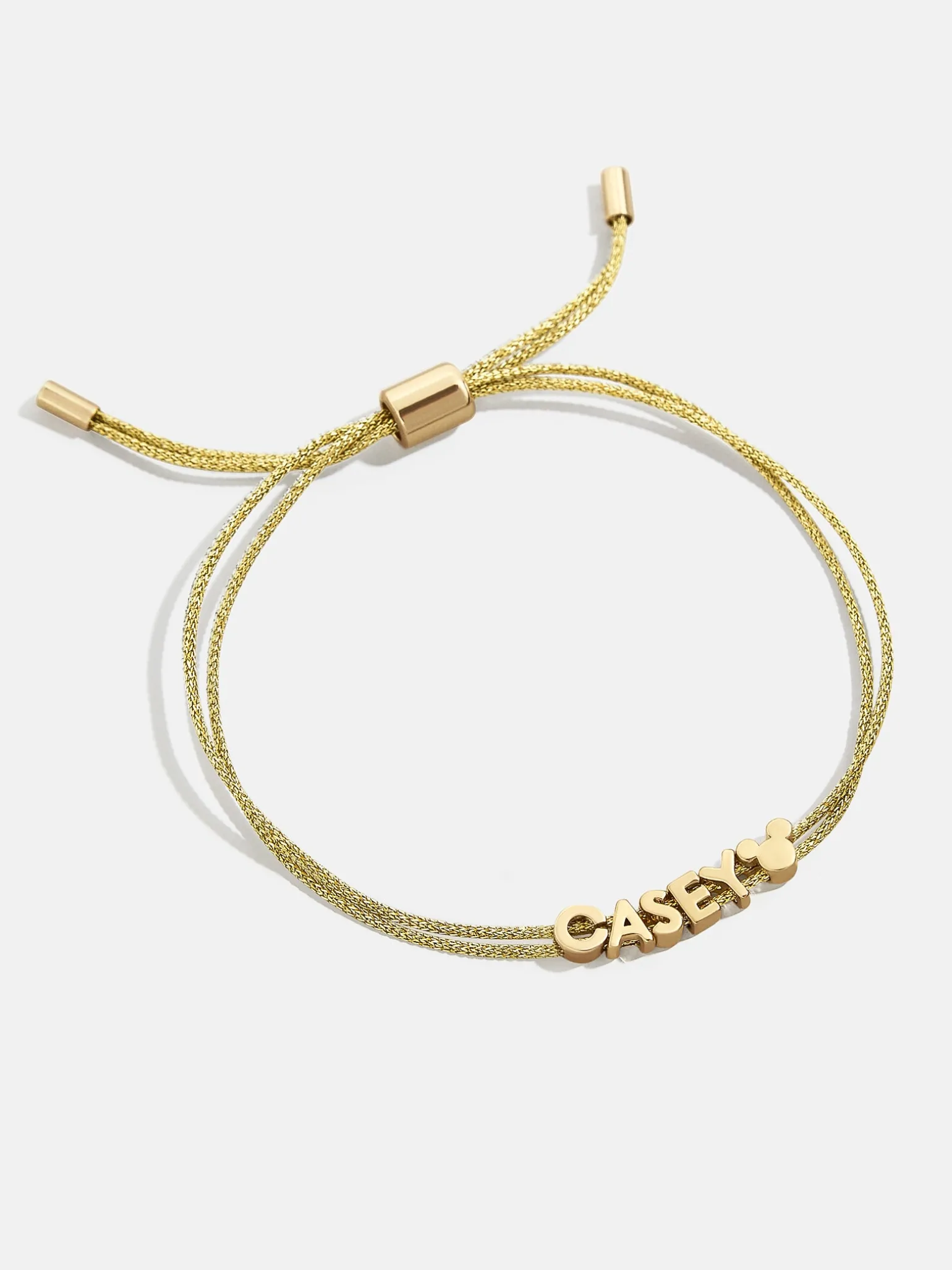 Disney Mickey Mouse Custom Cord Bracelet - Gold