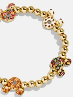 Disney Mickey Mouse Donut Bracelet - Gold/Multi