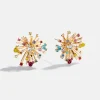 Disney Mickey Mouse Firework Earrings - Gold/Multi