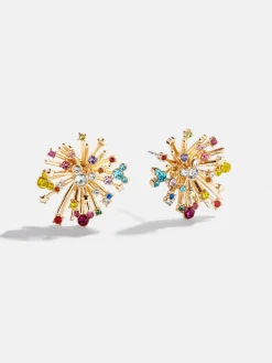 Disney Mickey Mouse Firework Earrings - Gold/Multi
