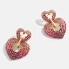 Disney Mickey Mouse Heart Statement Earrings - Pink