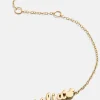 Disney Mickey Mouse 18K Gold Plated Sterling Silver Custom Nameplate Bracelet - Gold