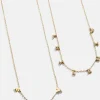 Disney Mickey Mouse 18K Gold Plated Sterling Silver Spaced Custom Necklace - Gold/Pavé