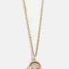 Disney Mickey Mouse 18K Gold Plated Sterling Silver Outline Pendant Necklace - Gold/Pavé