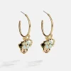 Disney Mickey Mouse Lucky Charms Hoop Earrings - Mickey Mouse