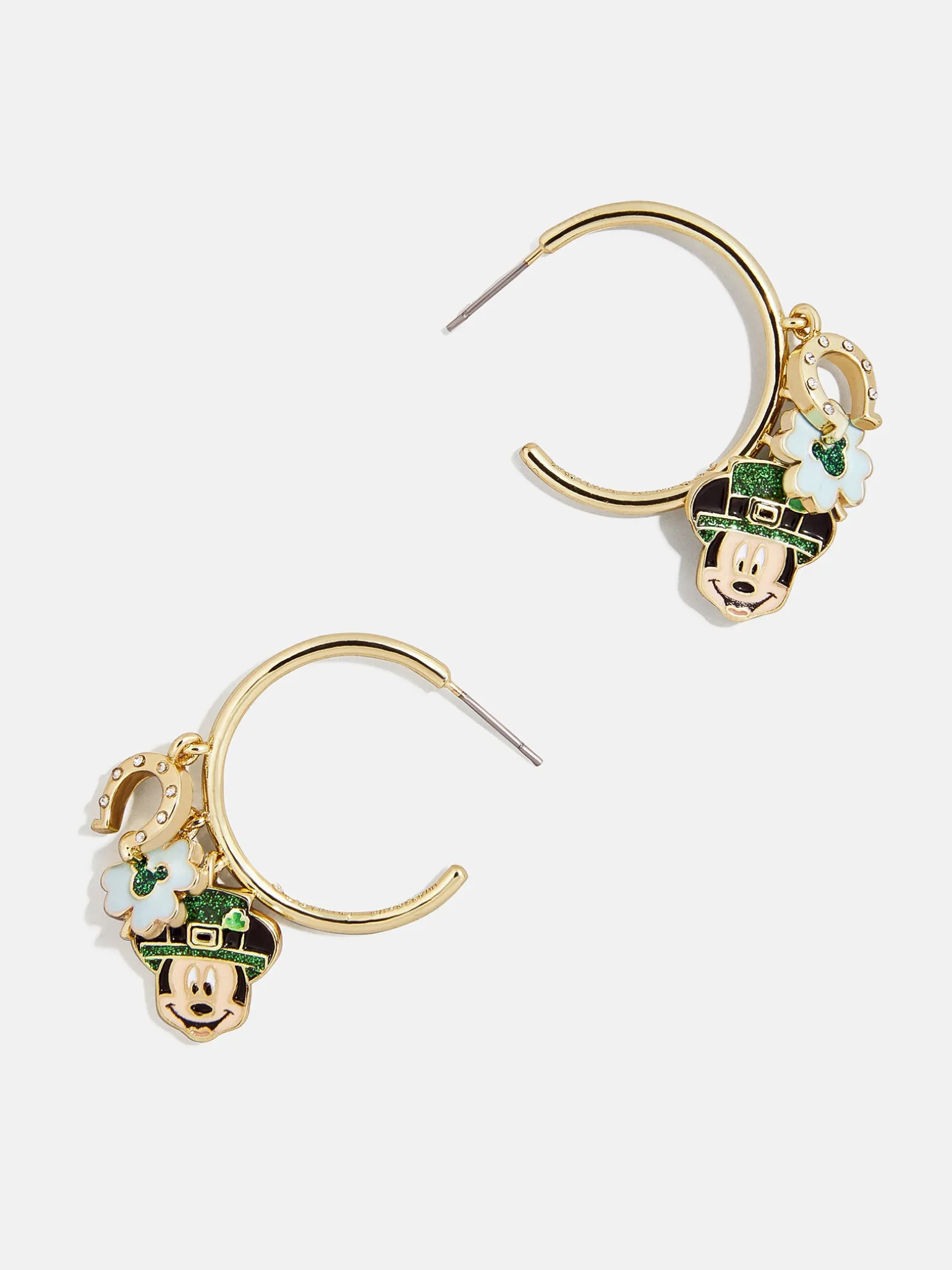 Disney Mickey Mouse Lucky Charms Hoop Earrings - Mickey Mouse