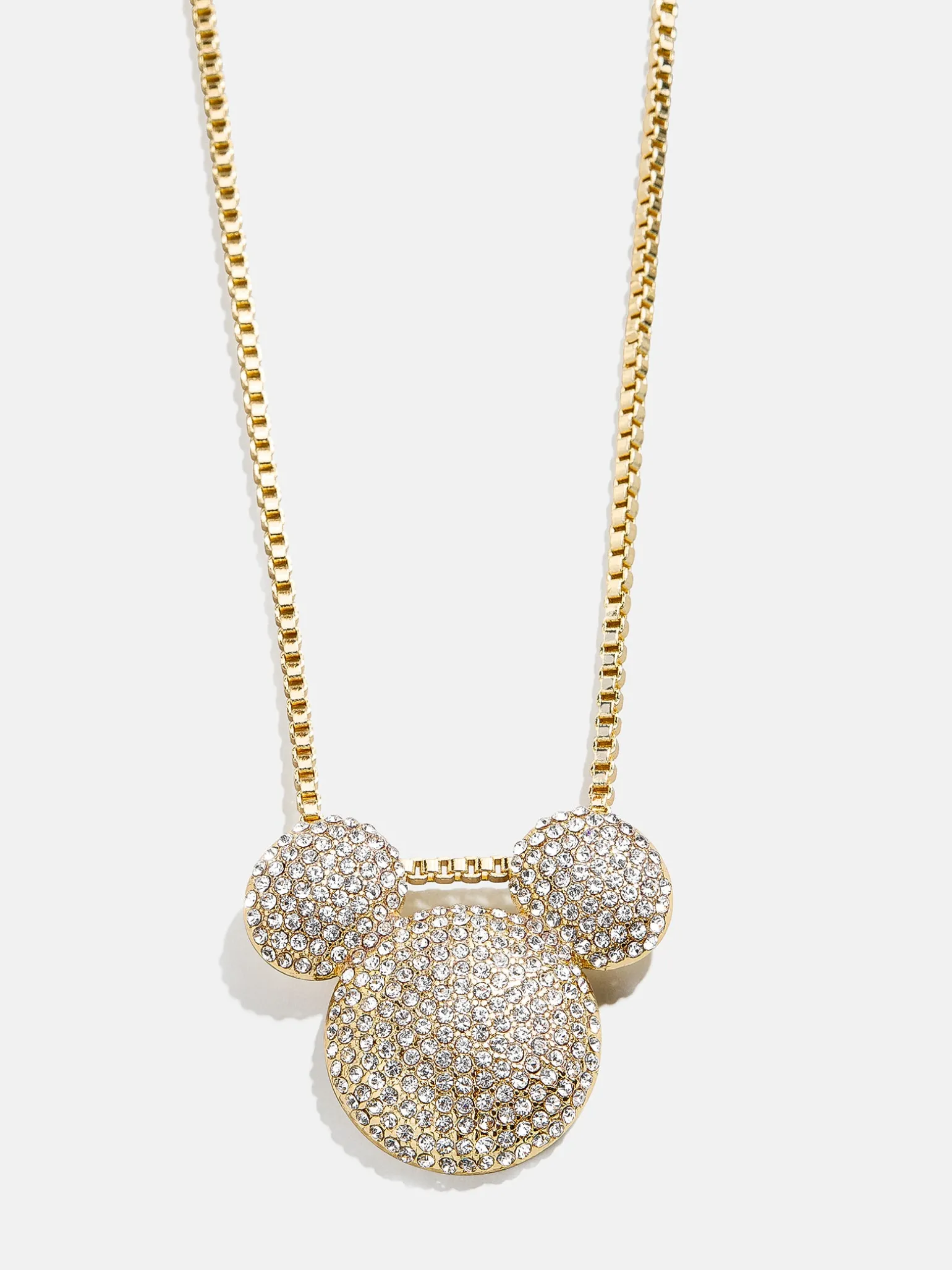 Disney Mickey Mouse Pavé Bubble Necklace - Gold/Pavé