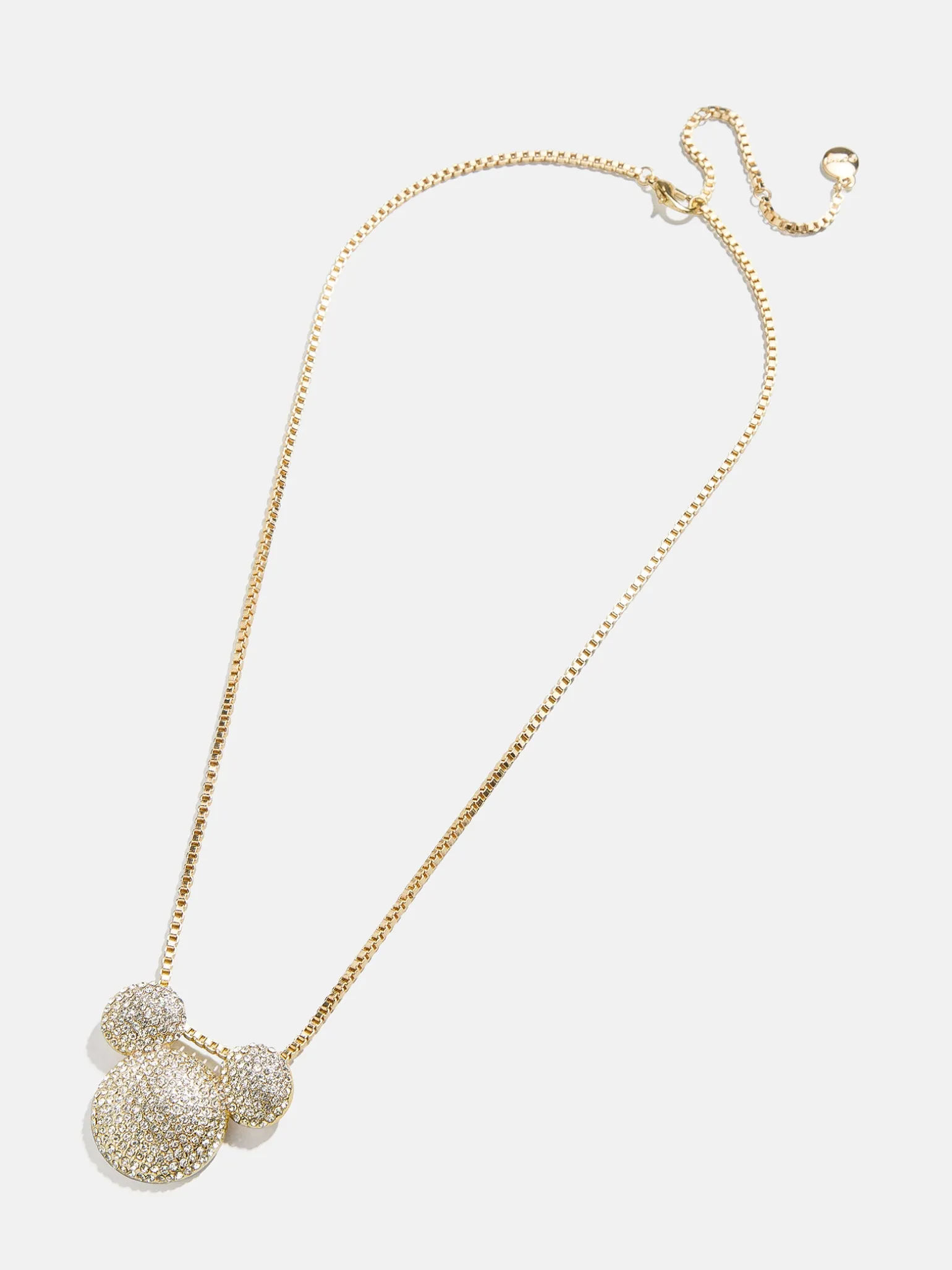 Disney Mickey Mouse Pavé Bubble Necklace - Gold/Pavé