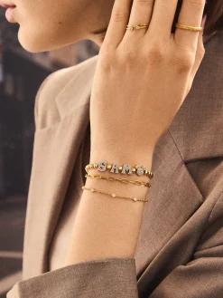 Disney Mickey Mouse Pisa Custom Bracelet - Gold/Pavé
