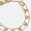 Disney Mickey Mouse Repeating Slider Bracelet - Gold/Pavé