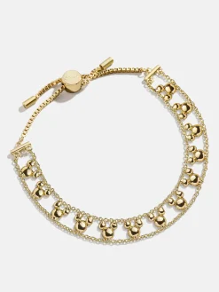 Disney Mickey Mouse Repeating Slider Bracelet - Gold