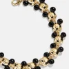Disney Mickey Mouse Repeating Character Head Bracelet - Gold/Black
