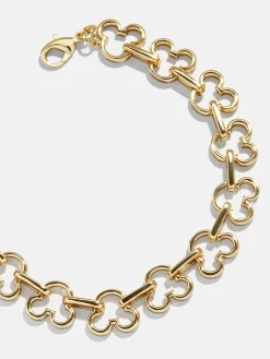 Disney Mickey Mouse Repeating Outline Bracelet - Gold