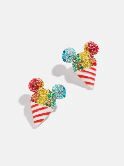 Disney Mickey Mouse Snow Cone Earrings - Disney Snow Cone Earrings