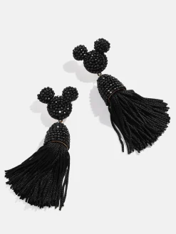 Disney Mickey Mouse Tassel Earrings - Black
