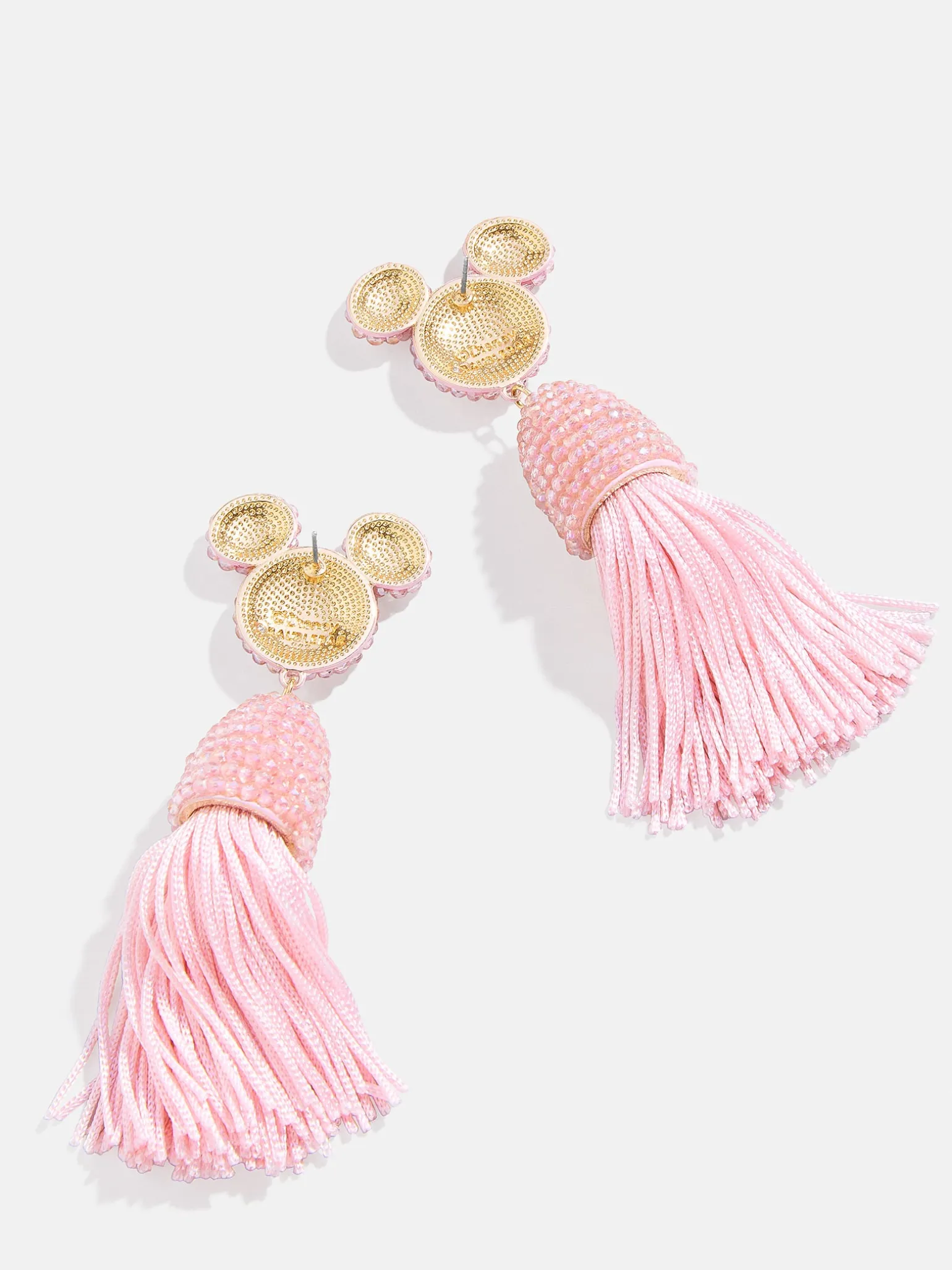 Disney Mickey Mouse Tassel Earrings - Light Pink