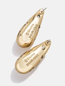 Disney Mickey Mouse Teardrop Earrings - Gold/Pavé