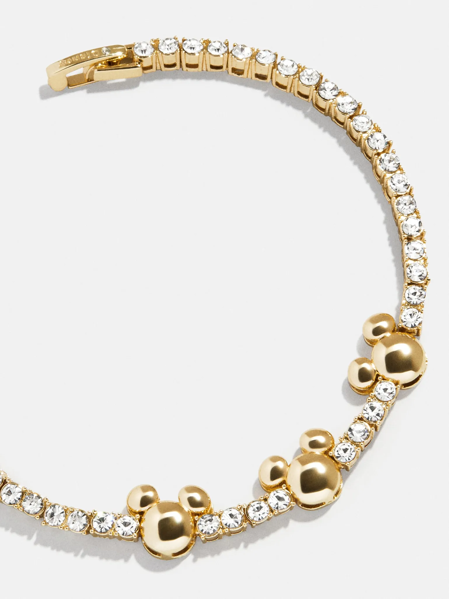 Disney Mickey Mouse Tennis Bracelet - Gold/Pavé