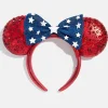 Disney Minnie Mouse Americana Ears Headband - Minnie Mouse Americana Ears