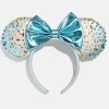 Disney Minnie Mouse Blue Iridescent Headband - Minnie Mouse Blue Iridescent Ears