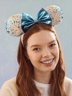 Disney Minnie Mouse Blue Iridescent Headband - Minnie Mouse Blue Iridescent Ears