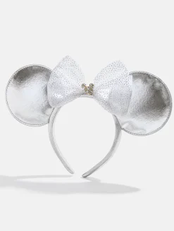 Disney Minnie Mouse Ears Silver Headband - Minnie Mouse Silver Ears