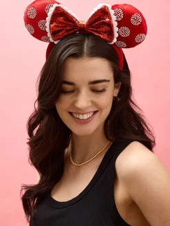 Disney Minnie Mouse Pearl Polka Dot Ears Headband - Minnie Mouse Pearl Polka Dot Ears