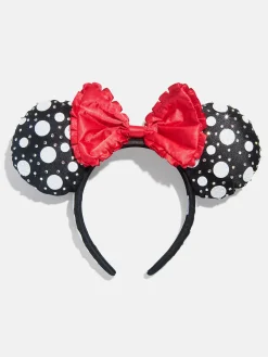 Disney Minnie Mouse Polka Dot Ears Headband - Minnie Mouse Black Polka Dot Ears