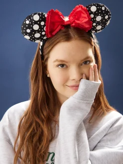 Disney Minnie Mouse Polka Dot Ears Headband - Minnie Mouse Black Polka Dot Ears