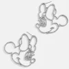 Disney Minnie Mouse Silver Outline Earrings - Minnie Mouse