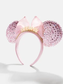 Disney Minnie Mouse Soft Pink Custom Ears Headband - Custom Soft Pink Minnie Mouse Ears