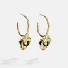Disney Minnie Mouse Somewhere Over The Rainbow Hoop Earrings - Minnie Mouse