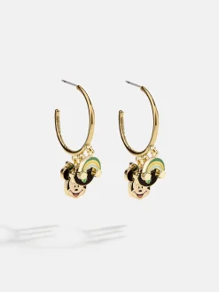 Disney Minnie Mouse Somewhere Over The Rainbow Hoop Earrings - Minnie Mouse