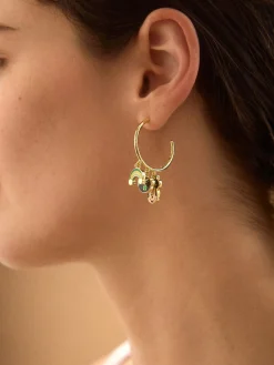 Disney Minnie Mouse Somewhere Over The Rainbow Hoop Earrings - Minnie Mouse