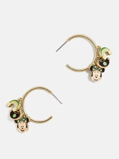 Disney Minnie Mouse Somewhere Over The Rainbow Hoop Earrings - Minnie Mouse