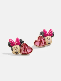 Disney Minnie Mouse Valentine's Day Earrings - Pink