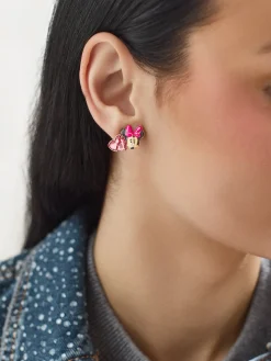 Disney Minnie Mouse Valentine's Day Earrings - Pink