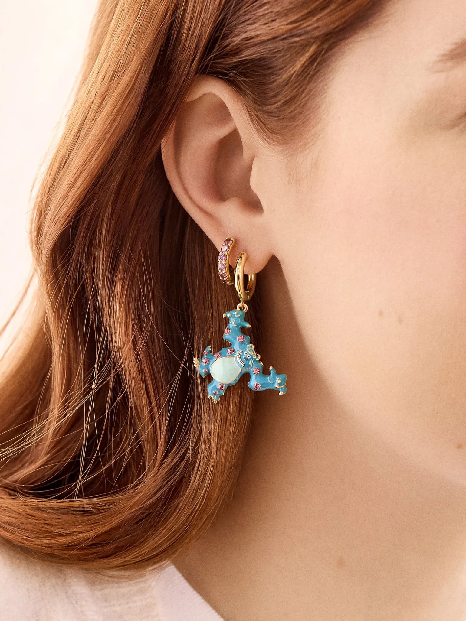 Disney Monsters Inc Pixar Earrings - Sully