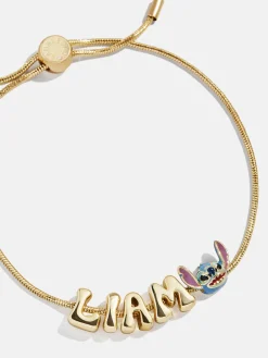 Disney Stitch Bubble Slider Custom Bracelet - Gold/Blue
