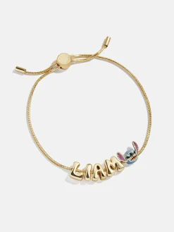 Disney Stitch Bubble Slider Custom Bracelet - Gold/Blue