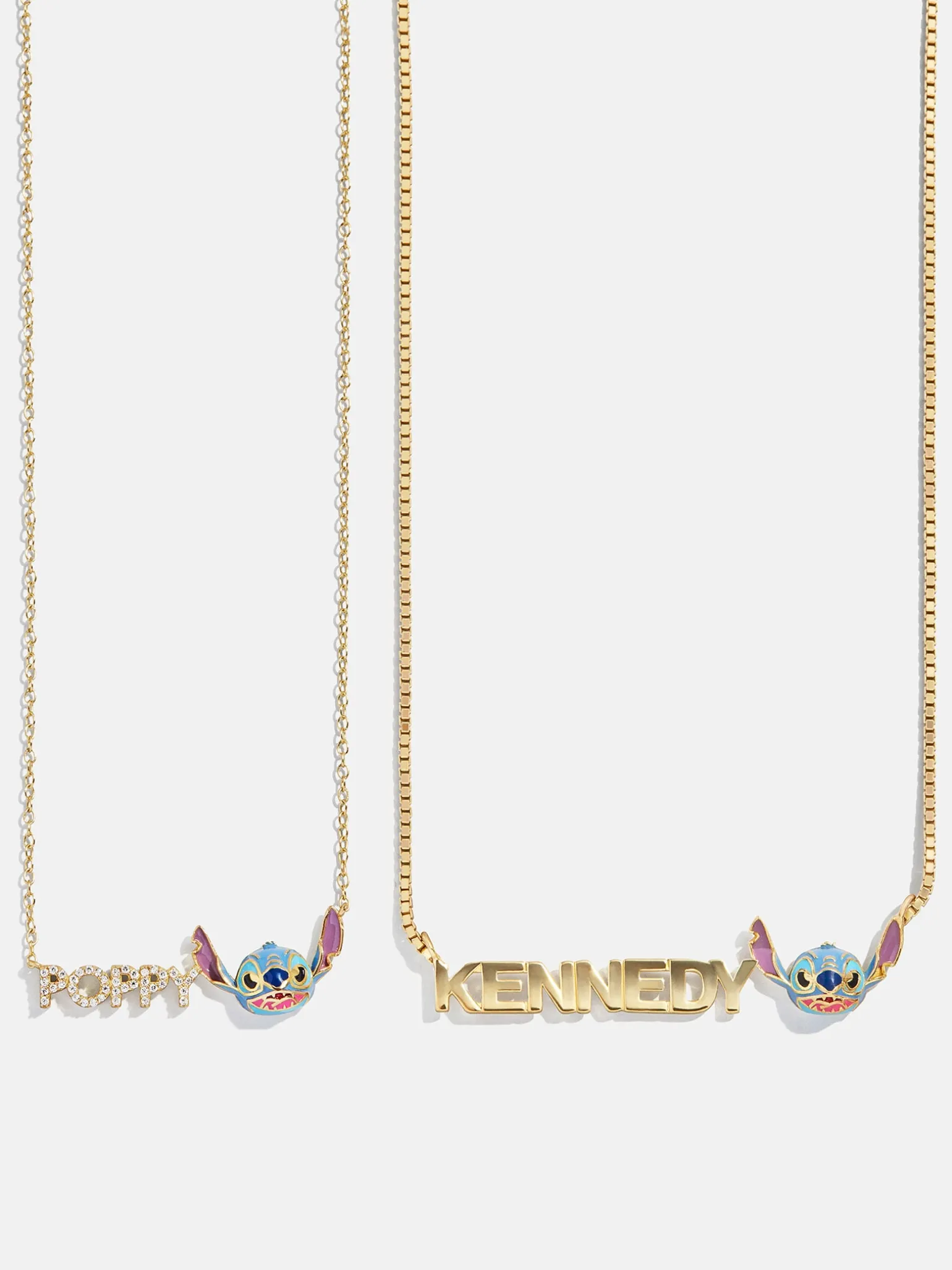 Disney Stitch Custom Nameplate Necklace - Block