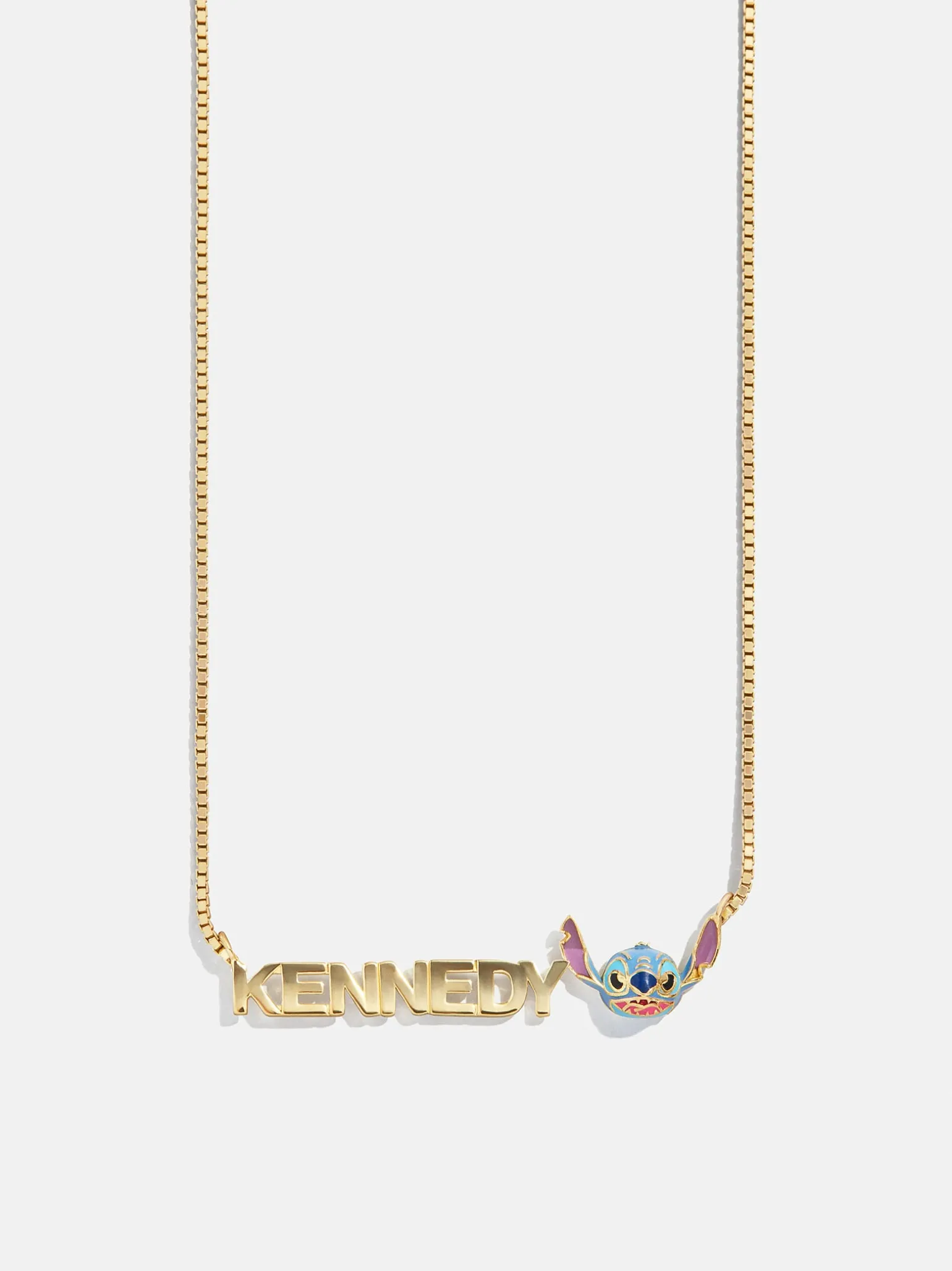 Disney Stitch Custom Nameplate Necklace - Block