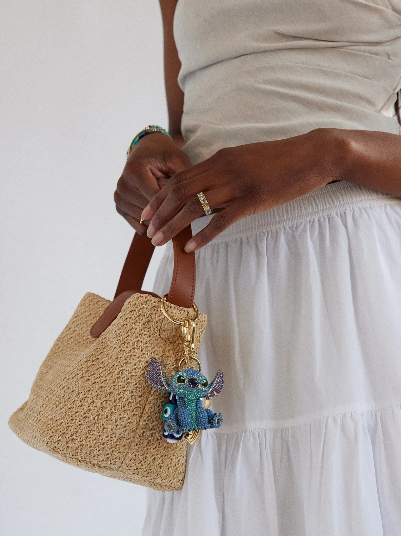 Disney Stitch 3D Bag Charm - Blue